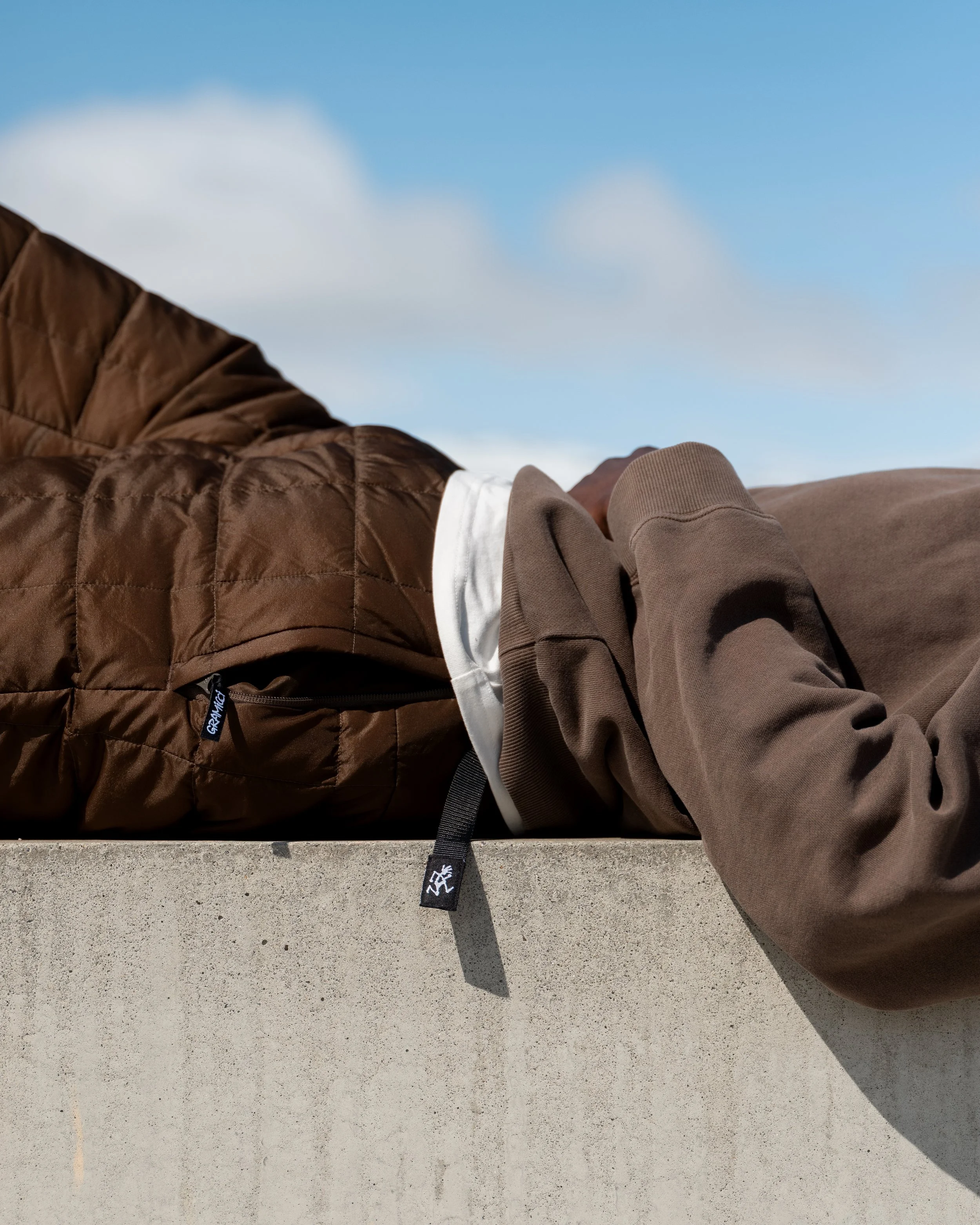 GRAMICCI ブラウン Gramicci cotton t-shirt Original Freedom Tee PRM EU